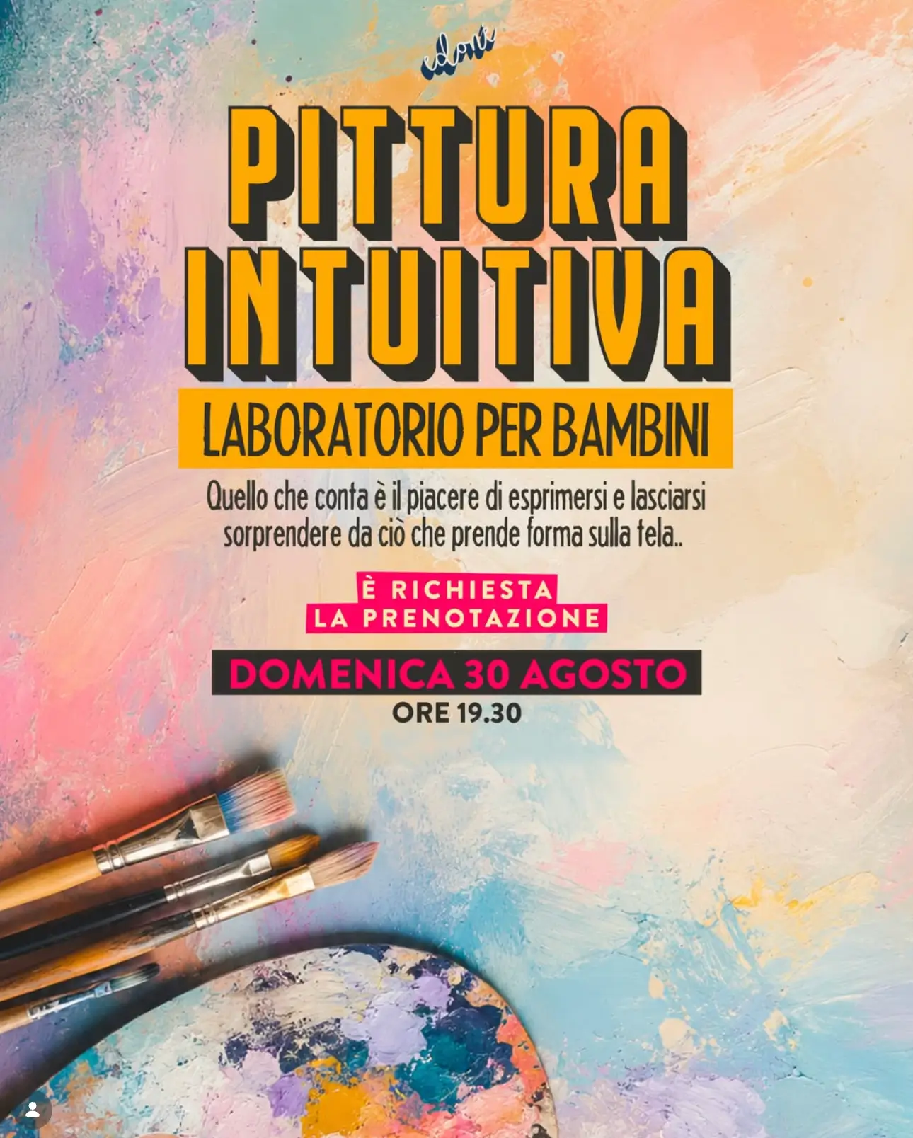 Pittura intuitiva, laboratorio per bambini